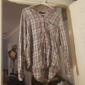 Plaid long sleeve shirt